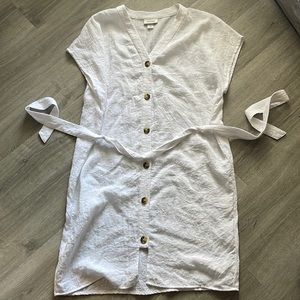 Asos White midi dress